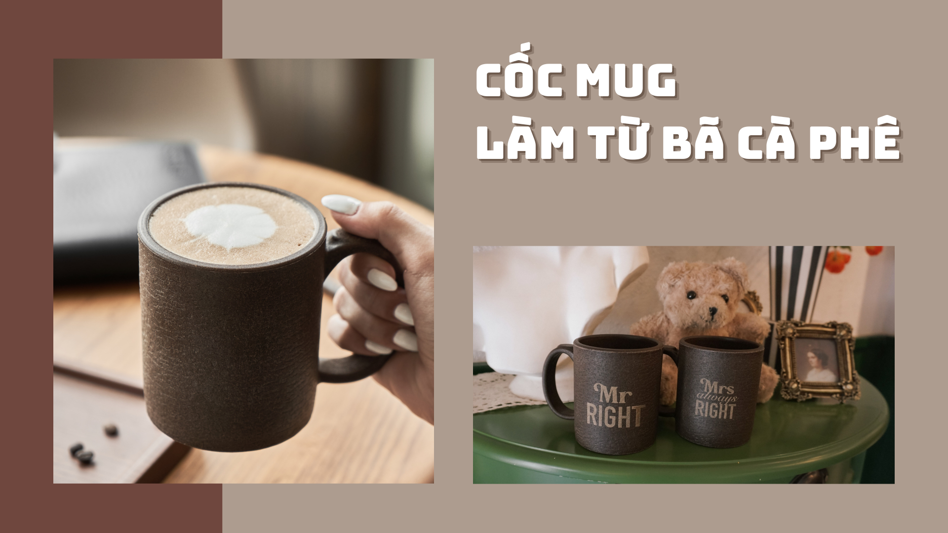 Cốc Mug, Làm từ bã cà phê