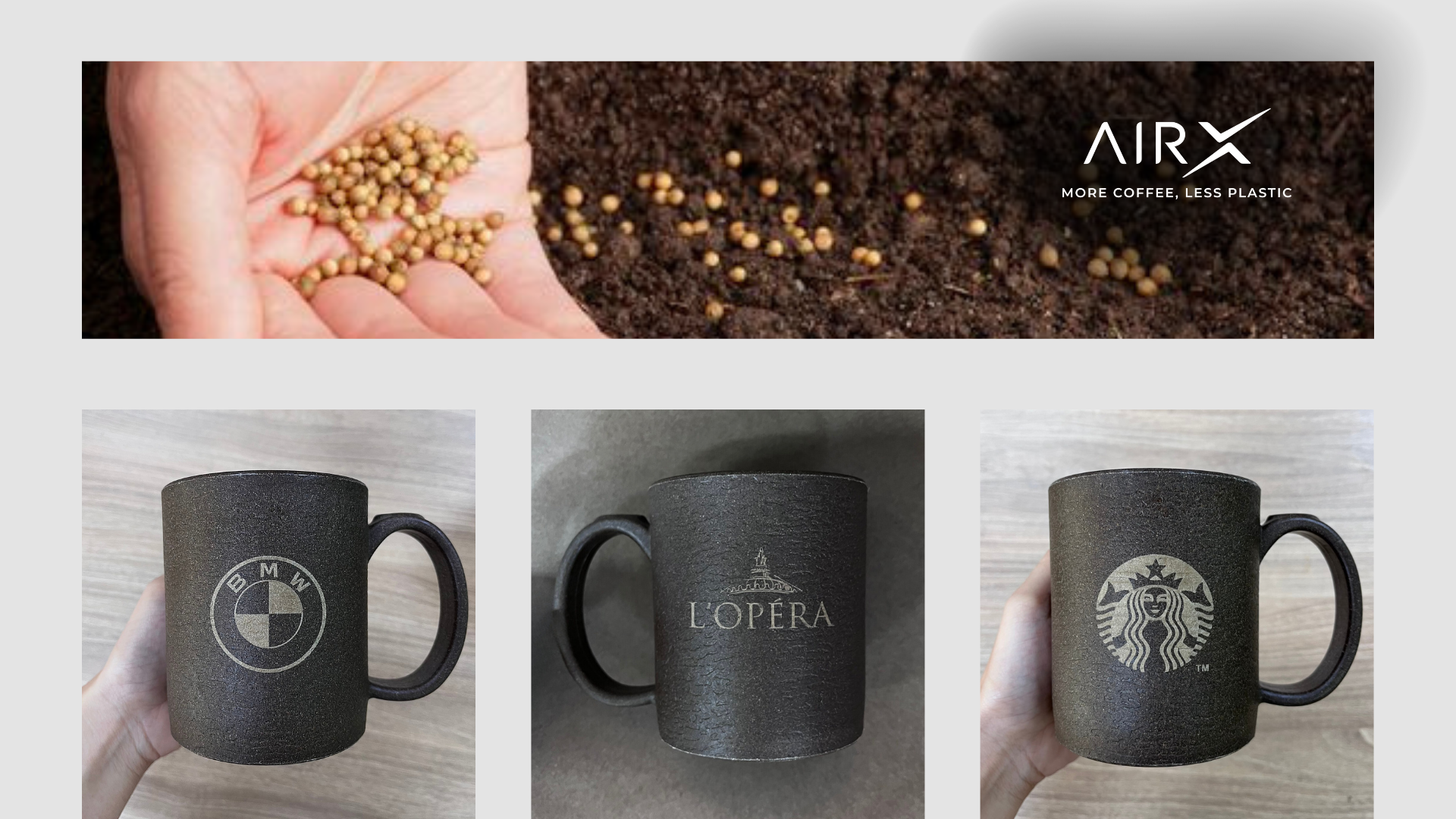 Sản phẩm tái chế từ bã cà phê AirX Coffee