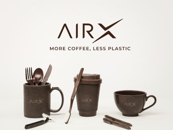 AirX là công ty  sản xuất móc quần áo làm từ bã cà phê
