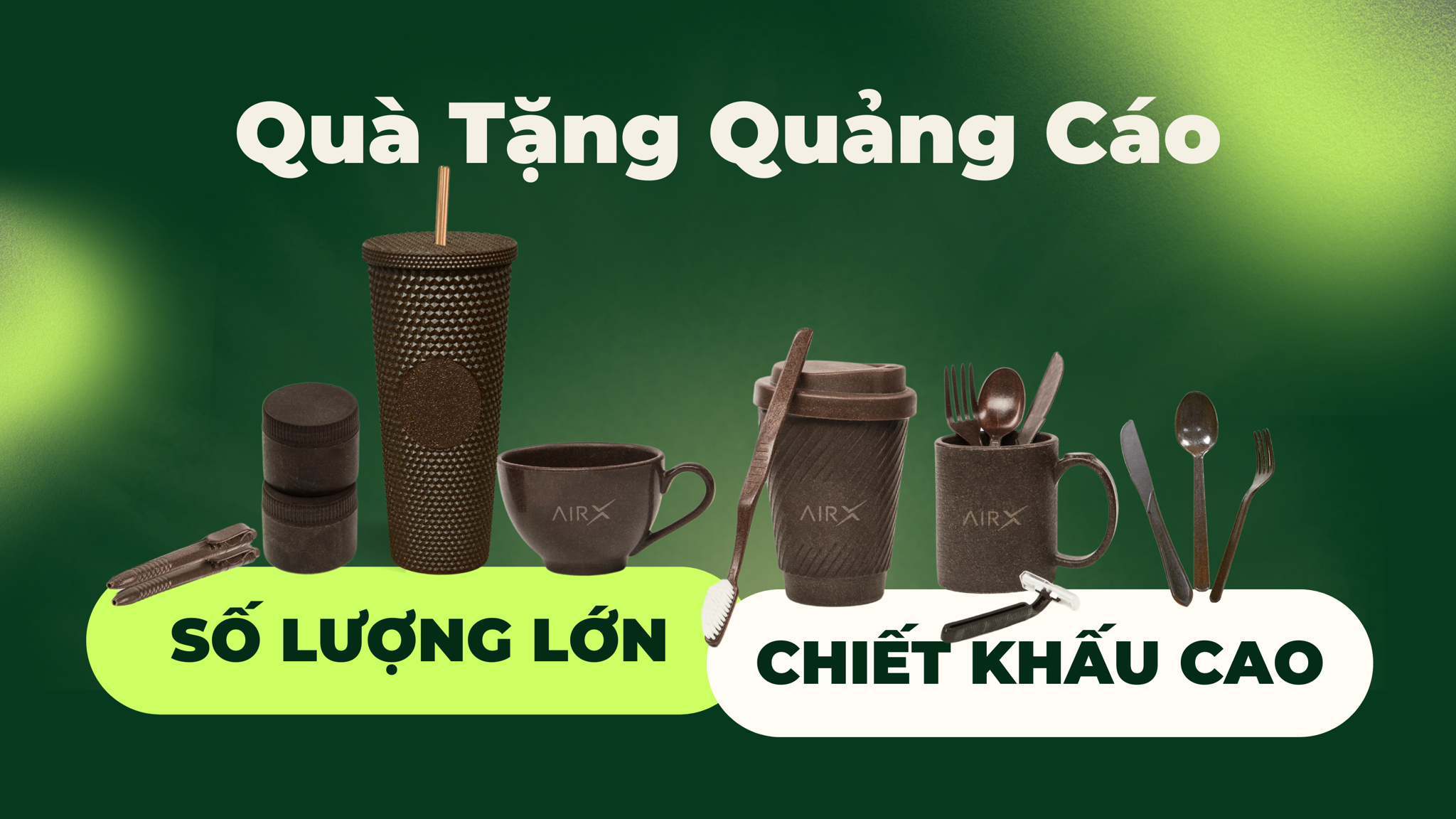Airx Coffee Cung Cấp Quà Tặng Quảng Cáo Số Lượng Lớn, Chiết Khấu Cao